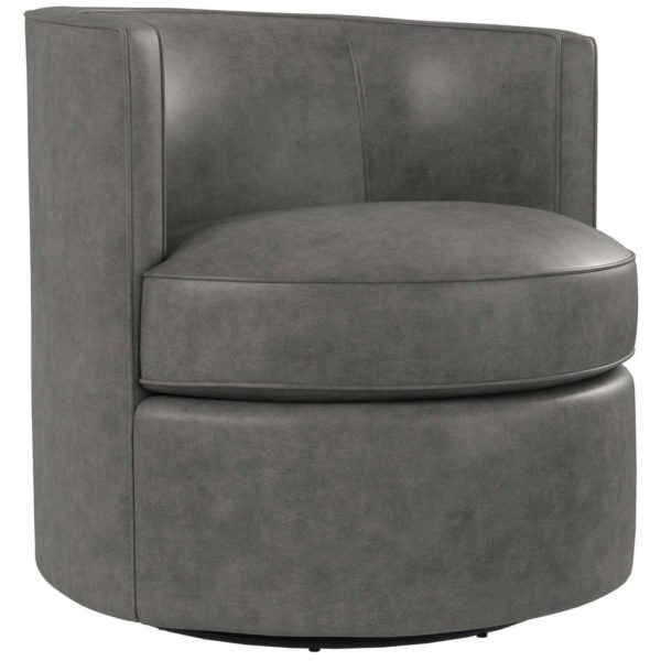 Fleur Leather Swivel Chair  - Image 2