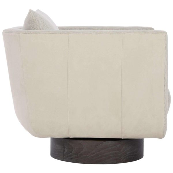 Gemma Leather Swivel Chair New - Image 3