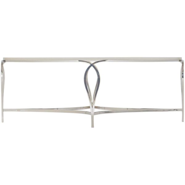 Calista Metal Oval Cocktail Table 