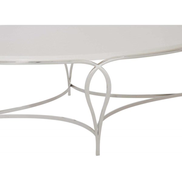 Calista Metal Oval Cocktail Table  - Image 4