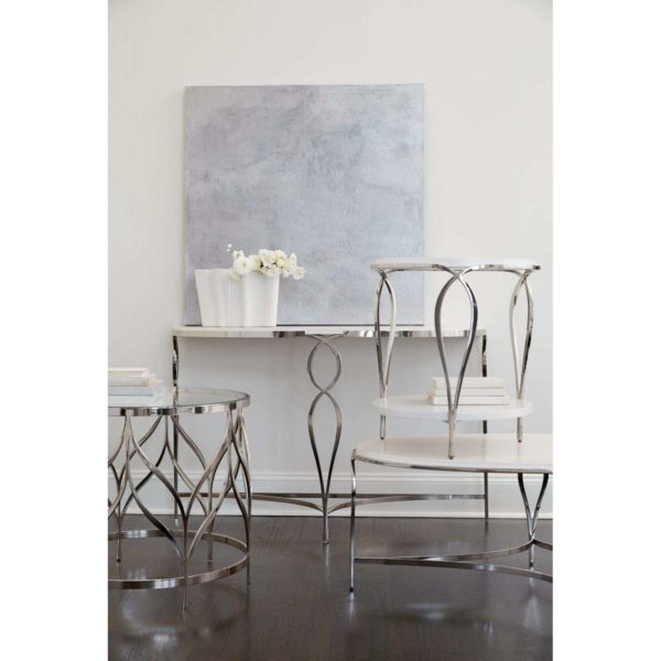 Calista Metal Oval Cocktail Table  - Image 6