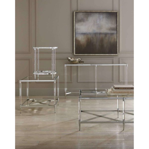 Celine Metal Rectangular Cocktail Table  - Image 6