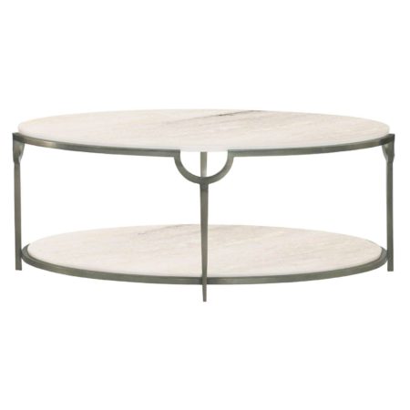Morello Oval Metal Cocktail Table 