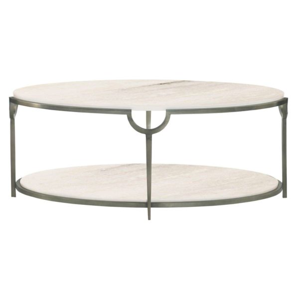 Morello Oval Metal Cocktail Table 