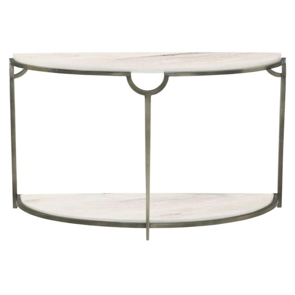 Morello Demilune Metal Console Table 