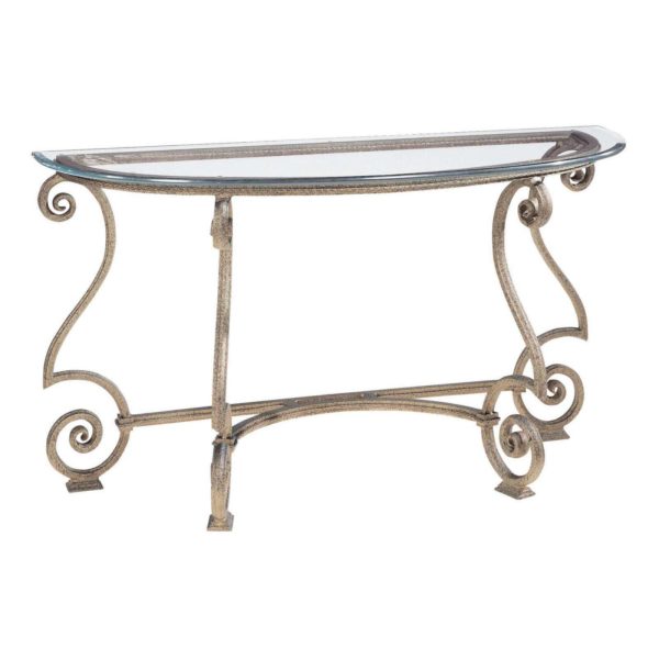 Solano Console Table Glass Top and Base 