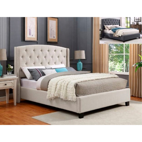 5111IV EVA IVORY KING BED (10459) - Image 2