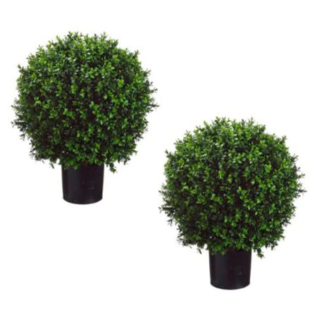 C-12838  BOXWOOD PLANTER UV RATED WITH PEBBLES 82" H (10485)