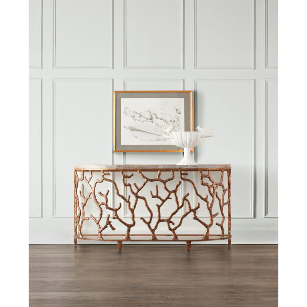 5577-85001-GLD CORAL TABLE (11125) - Image 2