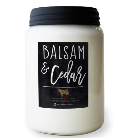 41939 CANDLE MILKHOUSE CANDLE BALSAM & CEDAR (11008)