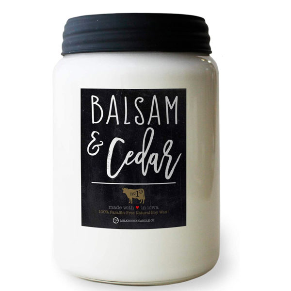 41939 CANDLE MILKHOUSE CANDLE BALSAM & CEDAR (11008)