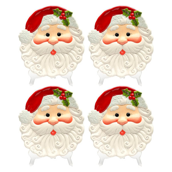 XAW81293 SANTA PLATES S/3 (11226)