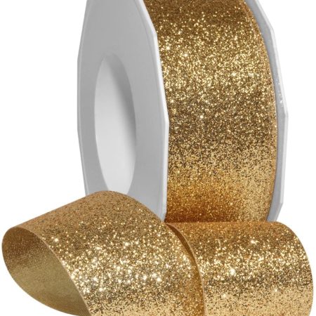 05-0161 RIBBON 2.25" X 5 YDS METALLIC DUPION CLEAR CRYSTAL(11319)