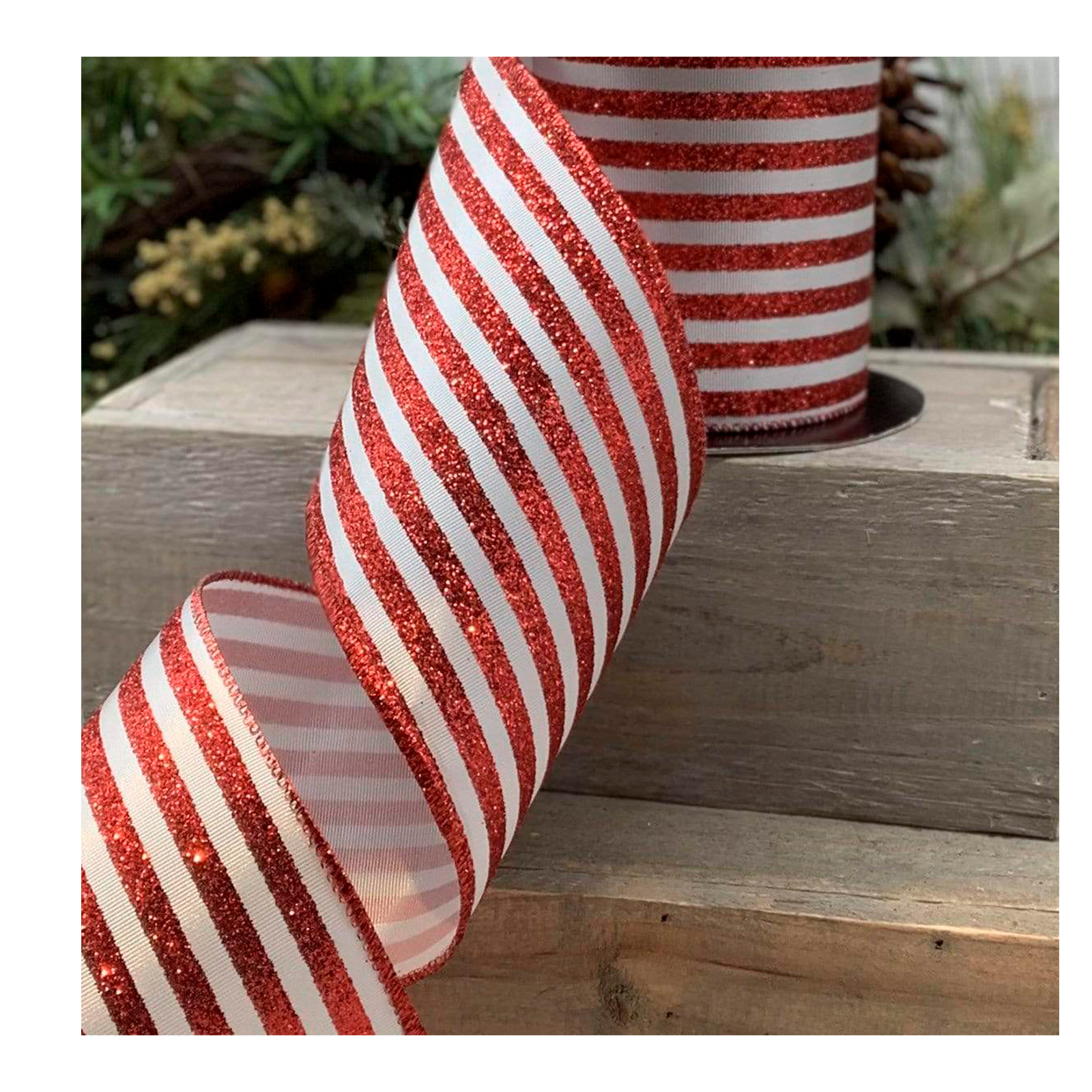 15-6831 RIBBON	Satin Glitter Stripe (11331)