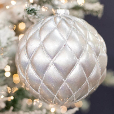 MTX67398-RDGD ORNAMENT MATT GLITTER NET (11281)