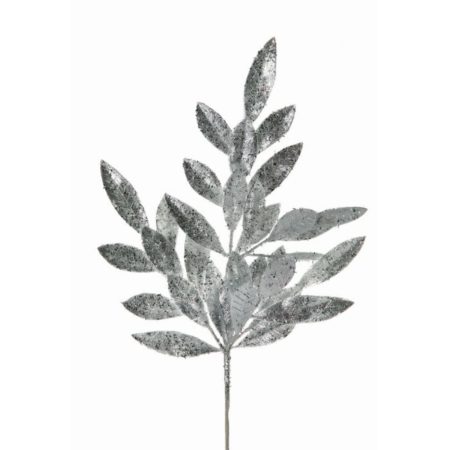 MTX46686 BAY LEAF SPRAY 21" GLITTER APRKLING (11233)