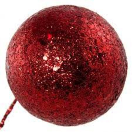 MTX31836 GLITTER BALL RED COLOR (11230)