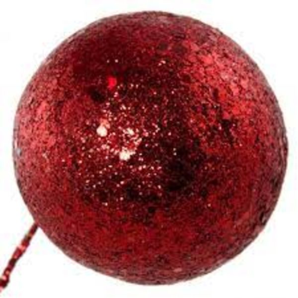 MTX31836 GLITTER BALL RED COLOR (11230)