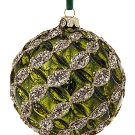 MTX64190-RDGD 4" MERC GLASS BEADED RIBBON