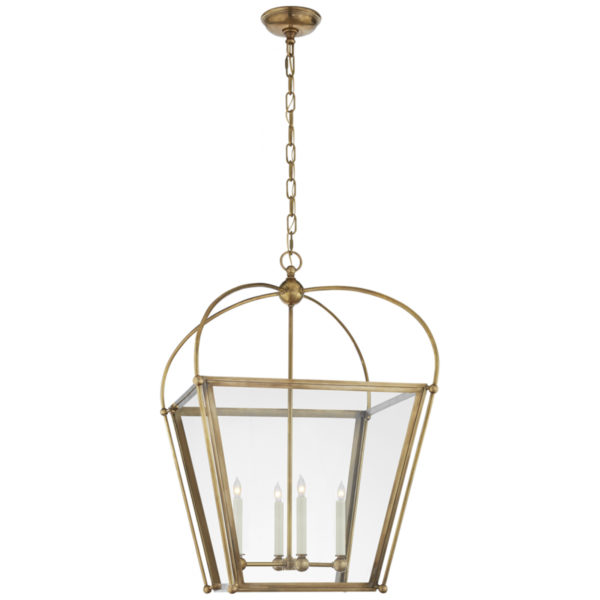 CHC3439AB-CG RIVERSIDE MEDIUM SQUARE LANTERN (11372)