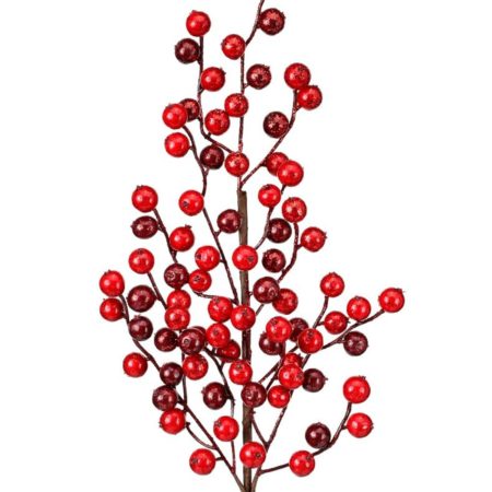 MTX60291-RDBU BERRY SPRAY 24" METALLIC GLITTER (11256)