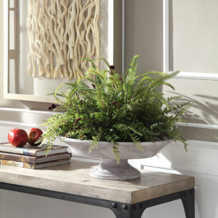 N598A5 PLANT MOSSED CONTEMPORARY CENTER PIECE	(10900)