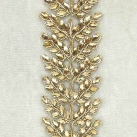 05-0100 RIBBON 4" X 5YDS VELVET IRIS CRYSTAL SIDE TRIM (11316)