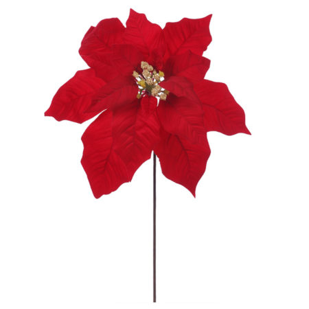 MTX62054-RED POINSETTIA STEM (11260)