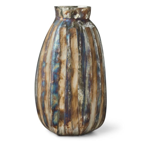 R17902 BRONZE RIPPLE VASE TALL (11362)